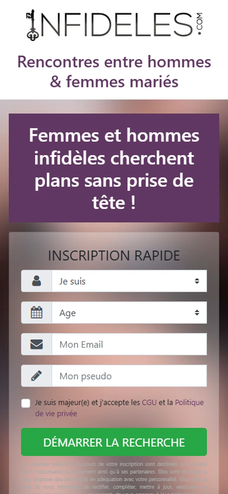 Infidèles avis vue mobile